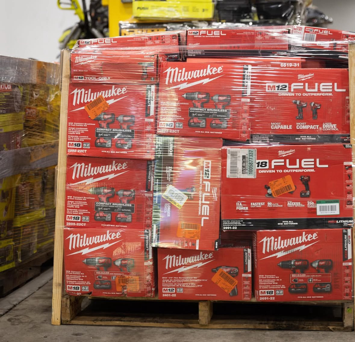 tool liquidation pallets